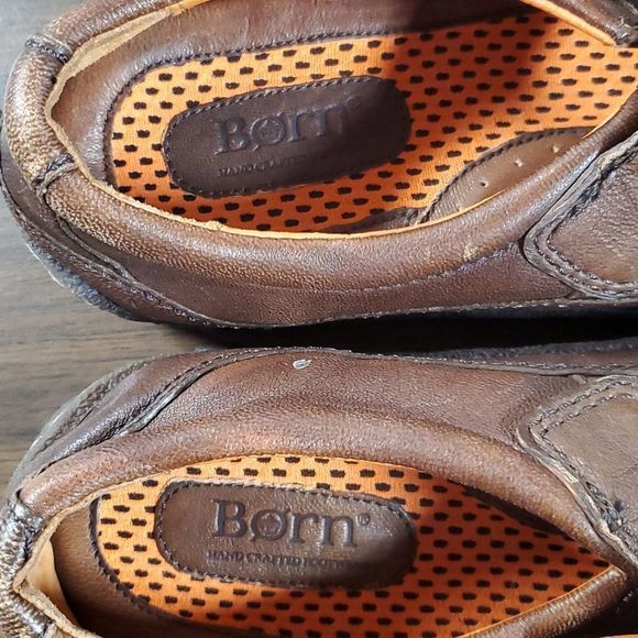 BORN Brown Mary Jane Leather Flat Shoe‎ size US 10/ EUR 42 Thick Gummy Sole - Picture 10 of 11